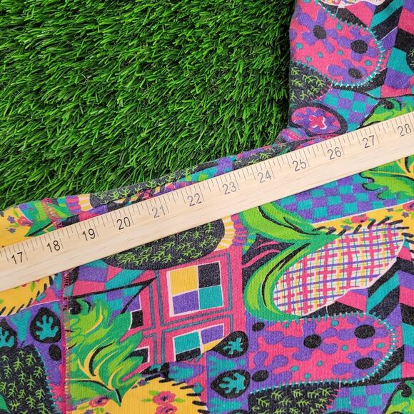 Vintage Boho Hippie Hoodie Womens Large 25x25 Baggy Boxy - Picture 5 of 10